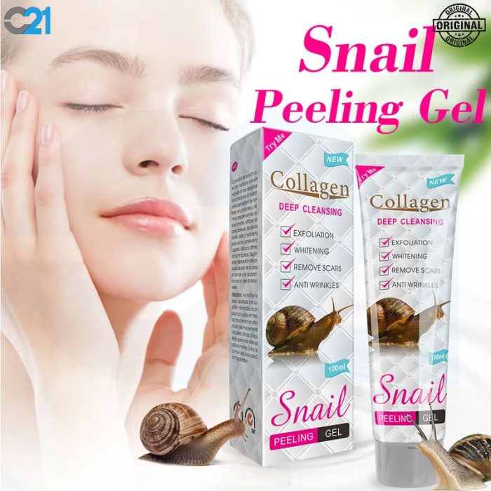 ژل لایه بردار کلاژن حلزون ۱۰۰ میل  Collagen Snail Collagen Snail Peeling Gel Deep Cleansing