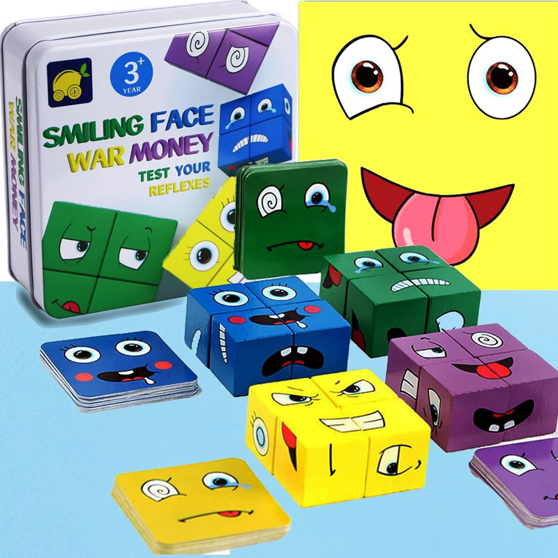 بازی دسته جمعی مکعب های تغییر چهره smiling face war money game