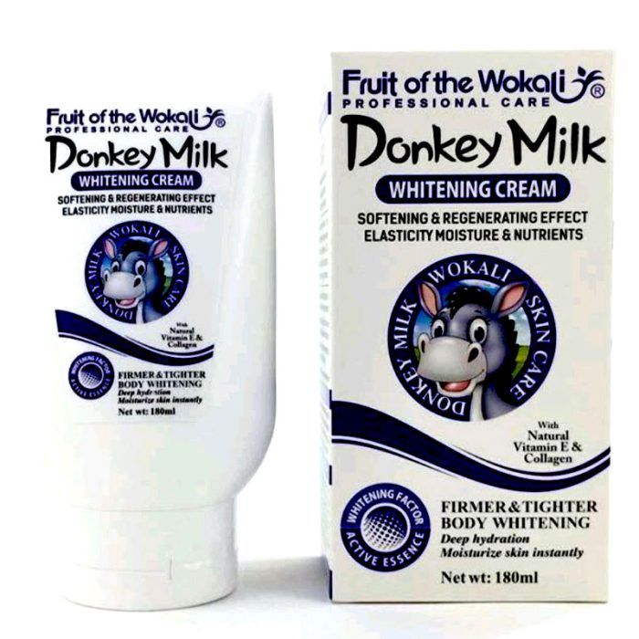 کرم سفید کننده و آبرسان شیر الاغ ( خر ) وکالی Donkey Milk