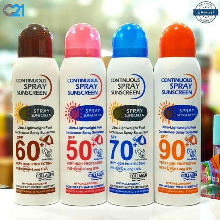 اسپری ضد آفتاب و سفید کننده وکالی Wokali Sunscreen Spray